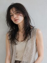 きいろのゾウ ロングレイヤー/暗髪/ランダムカール