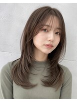 セノン トウキョウ 新宿店(CENON TOKYO) 小顔魅せミディアムレイヤーくびれ韓国ハッシュカット似合わせ