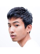 メリケンバーバーショップ コウベ(MERICAN BARBERSHOP KOBE)&nbsp;ツーブロックツイストパーマビジネスかき上げフェード#m525