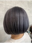ミニボブ、ラベンダーグレー