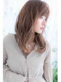 外国人風シークレットグラデーション無造作エアリーカールa