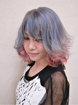 ヘアーライズ 池袋東口店(hair RISE) バイカラー◆2セクションマーメイドカラーキキララバージョン