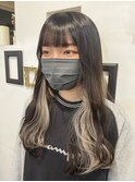 インナーカラー エクステロング ホワイトベージュ /miaki