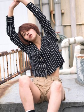 ジニアスヘアー 金町(Genius Hair) ミニマムシルエットな洗練仕込み大人顔モード系ボブ☆