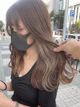 リルミー(Lilme) 【インナーカラー】ブラウンベージュ+ミルクティー *Lilme*