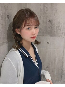 プラスイズム(PLUSISM) 前髪ハイライト♪