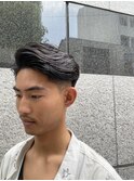 メンズかき上げニュアンスマッシュサイドパート韓国マッシュ
