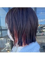 ミル 今治(1003 mille IMABALI)&nbsp;韓国風インナーカラーの前下がりボブ