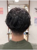 マッシュ×波巻きパーマ