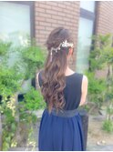 フルールヘアで作る!ハーフアップアレンジ♪