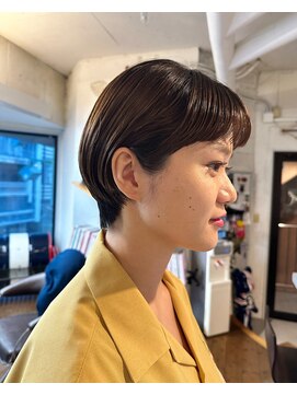 ア セカンド 清藤美容室第弐號(a sekand) 耳掛けショートボブスタイル