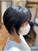 ステップボーンカット アッシュブラック