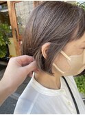 ボブ/ハイライト/白髪ぼかし/