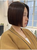 大人可愛い/ショートボブ/切りっぱなしボブ/似合わせカット