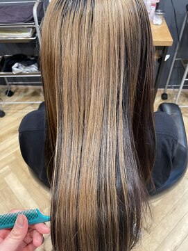 アルター(aL ter) 【デザインカラー×トリートメント】ウェットヘア/鎌取／林愛華