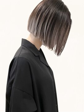 リル バイ ジルブラン(Lil by JIL BLAN) ショートボブグレージュハイライトレイヤーカット髪質改善