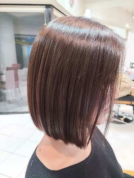 ピュア プレイス ラボ(PURE PLACE LABO) 【PURE PLACE×北島】 切りっぱなしボブ×ベージュカラー