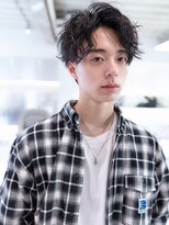 ハバナ 立川(HAVANA) 韓国マッシュダークアッシュニュアンスパーマメンズカット黒髪