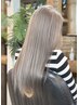 【シルバーグレージュ/ミルクティーベージュ】《Wカラー》ブリーチ有￥15400～