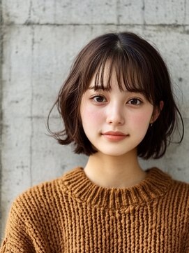 ピリオド(period.) 大人可愛い/ナチュラルボブ/くせ毛風カール