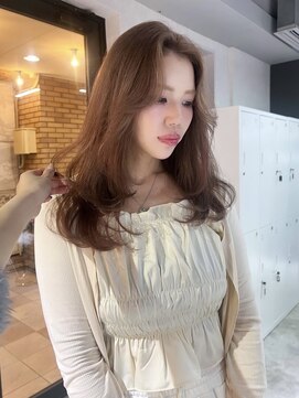 シェノン 心斎橋(CHAINON) ミルクティーベージュ／レイヤーカット