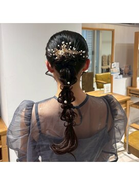 クラリス バイネオ 武蔵小杉(Claris by neo) 結婚式&ウエディングパーティー用編みおろしヘアアレンジ