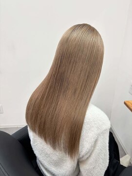 ワク 藤沢店(waku) ミルクティー ベージュ ダブルカラー