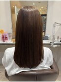 エイジング毛でも艶ストレートに