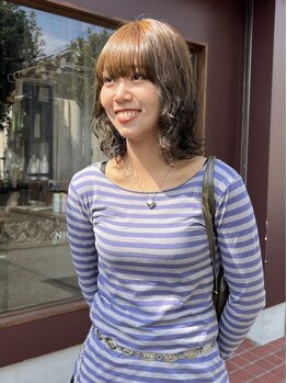 ニコ(NICO)の写真/【吹田/山田】伸ばしかけのヘアでも変化をつけるパーマスタイルに♪トレンドの《抜け感》スタイルを実現◇