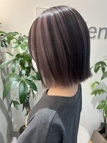 リアン(Lien)&nbsp;アンブレラカラー/ピンクグレージュ/ぷつっとボブインナーカラー