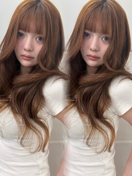 シーシンジュク 新宿南口(Sea shinjuku) フォワード巻き＋ブリーチなしダブルカラーで作るベージュ