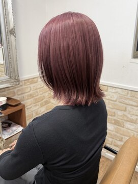 カミケン 黒岩店　kamiken・ ブリーチで作るピンクラベンダーカラー【カミケン黒岩店/福島】