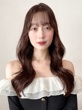 レア 表参道(L'ea) ・大人ガーリーダークアッシュ似合わせカットミディアムレイヤー