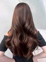 アイティーバイアルバム 松戸店(IT by ALBUM)&nbsp;韓国ヘアココアベージュロング顔周りレイヤー_ba573481