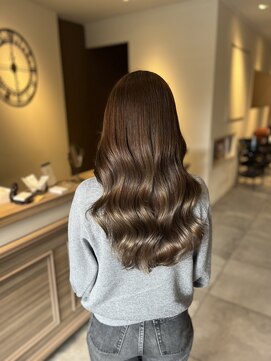 ヘアースタジオ エフ(Hair studio f) 茨木サロン/チョコブラウン/艶髪