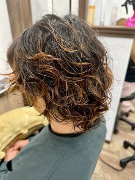 アミリー ひたち野うしく店(Amily) ハイライトバレイヤージュダブルカラーケアブリーチ20代30代