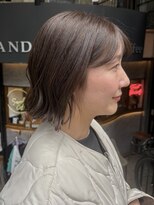 スタンド バイ ヘアー アンド コーヒー 恵比寿(STAND By HAIR ＆ Coffee)&nbsp;ボブ/オリーブグレージュ
