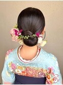 卒業袴着付け＋ヘアセット