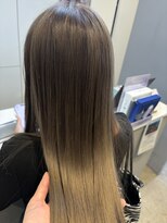 ベルベットヘア 千早店(Velvet hair)&nbsp;スモーキーグレージュ×オージュアトリートメント