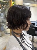 ミディアムパーマデジタルパーマボブパーマレイヤーカット