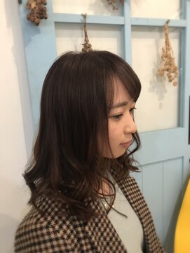 ブギー バイ シェイク 本厚木店(Boogie by shake) 【ツヤツヤゆるふわ！】スモーキーベリーピンク☆魔法のTRカラー