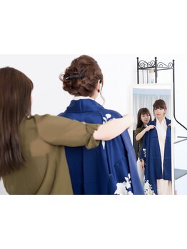 大切な式の参列に【着付け全般OK】ベテラン着付け専門Staff担当！訪問着/留袖/振袖etc和髪セットも◎