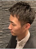 ツーブロックショート