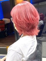 セシルヘアー(CECIL hair)&nbsp;レッドオレンジ×ダブルカラー×地雷系ヘア×ウルフカット