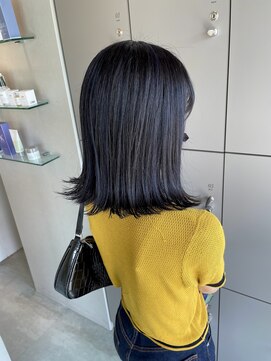 エイト 沖縄豊崎店(EIGHT toyosaki) 【EIGHT 豊崎】お客様スタイル_ハイライト×ネイビーブルー