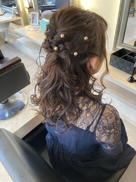 マイノリティー 石橋店(Minority) 結婚式SET　お呼ばれアレンジ　ヘアアレンジ
