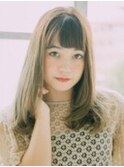 ナチュラルレイヤー×カーキグレージュ【藤沢】