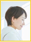 ナチュラルショート/前下がりショートボブ仙台/30代・40代・50代