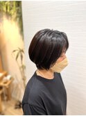ツヤツヤ丸みショート/大人ショート/艶髪/レイヤーカット