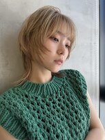 ロンド ストラーダ 心斎橋(Lond strada)&nbsp;韓国前髪顔周りレイヤー×ハイトーン[心斎橋/髪質改善]